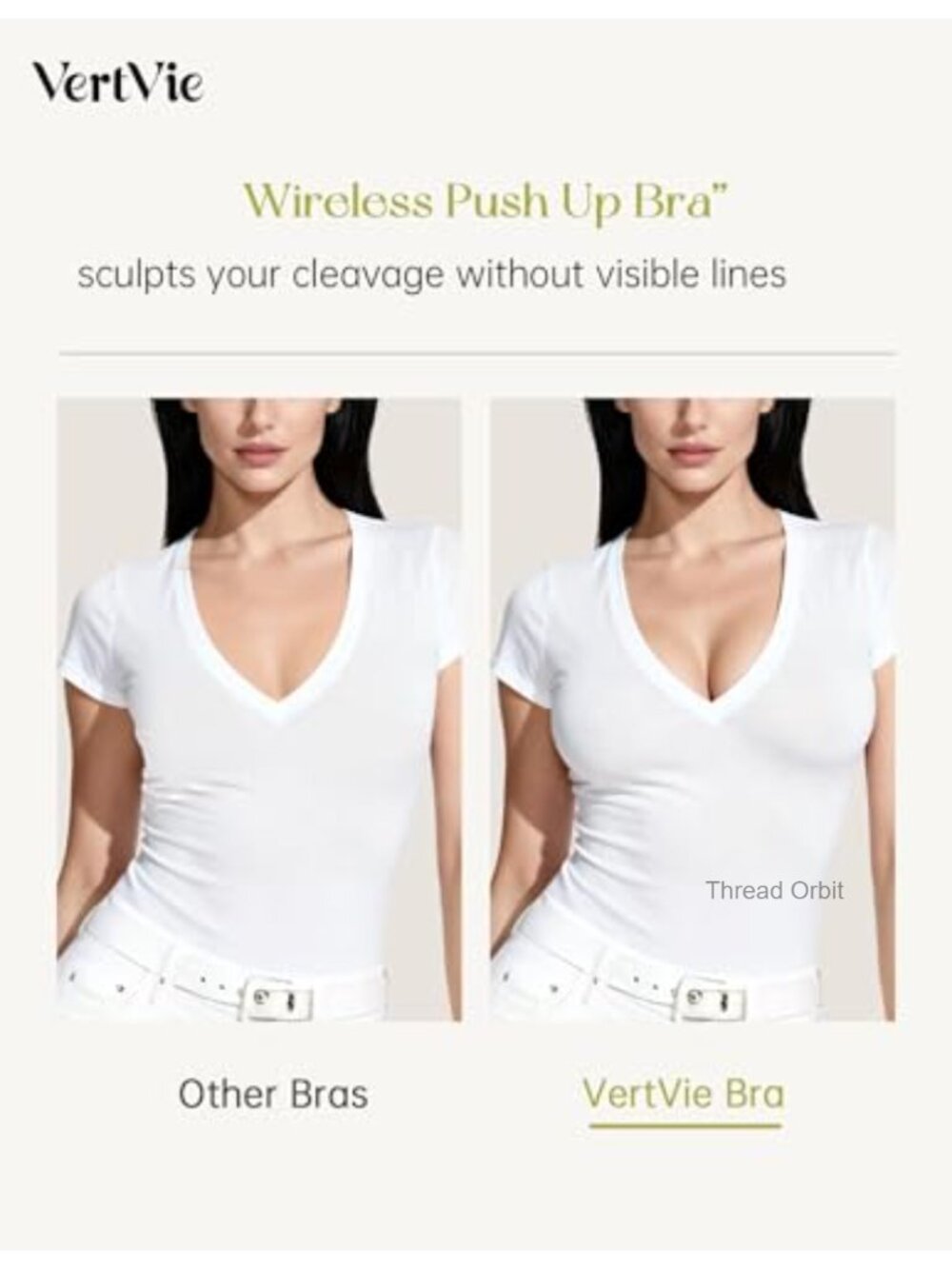 Convertible Wireless Jelly Bra Halter U-Back Racerback Full Coverage with - Picture 4 of 6